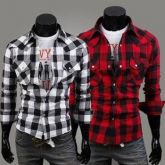 Camisa Manga longa Xadrez Vinage