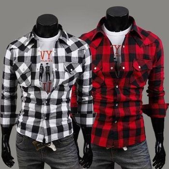Camisa Manga longa Xadrez Vinage